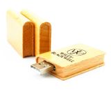Wooden Book Shaped USB Flash Drive
