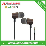 Factory Supply in-Ear Stereo Wooden Earphone for Mobile Phone