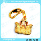 Gold Lady Handbag Shape Jewelry USB Flash Drive (ZYF1919)