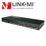 Link-Mi 100m 4X4 Hdbaset Video and Audio Matrix with RS232, 100m Through Cat5e/6 Cables 4X4 Hdbaset HDMI Matrix with IR Routing