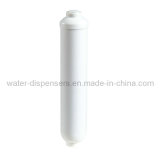 White Coconut Carbon in-Line Filter Cartridge (T-33C)