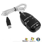 USB Guitar Link Cable Recording Cable for PC Laptop Computer Supports Win XP/Vista/ 7