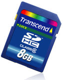 Transcend 8GB 150x SDHC Secure Digital SD Card Class 6