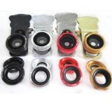 Cat Style Clip Lens Universal 3 in 1 Wide Angle Macro Fisheye Lens