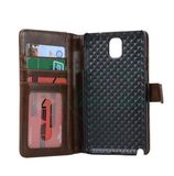 Wallet PU Leather Flip Case for Samsung Galaxy Note3 Mobile Phone Case with Stand Function