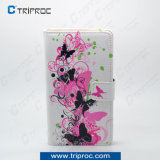 OEM Printing PU Leather Cell Phone Cover for Samsung Galaxy Note 3 (Butterfly 01)