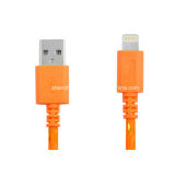 Mobile Phone USB Charge and Data Cable Round Woven Cable for iPhone 5 6 (JH2348)