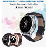 Leather Band Bluetooth Smart Watch with Heart Rate Monitor (L5)