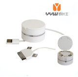 Micro USB+30pin+Lightning 3 in 1 Retractable Cable