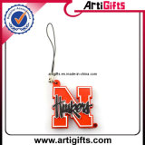 Rubber PVC Phone Strap with 2D Logo