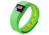 Silicone Green Smart Bluetooth Sports Activity Bracelet 50-60mA Battery