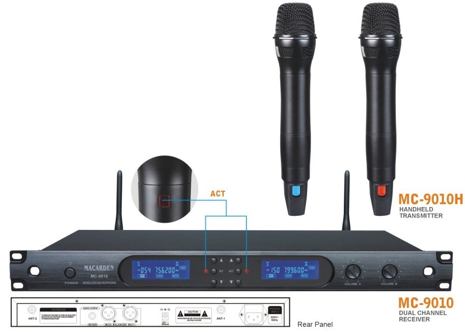 UHF Pll Professional Microphone (MC-9010)
