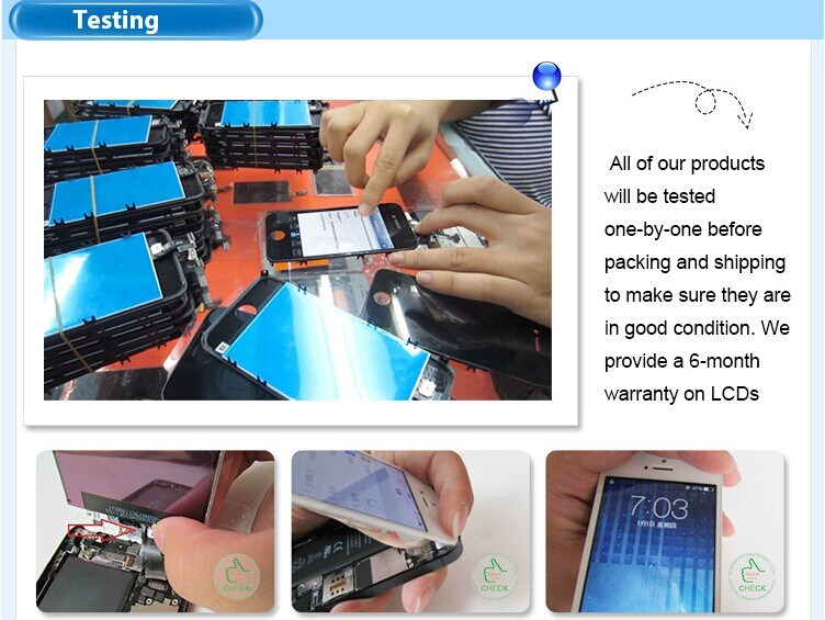 Mobile Phone LCD for iPhone 4 LCD Digitizer Assembly