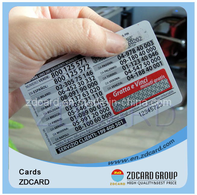 Paper Phone Card Blank Card Name Card Transportation Card PVC Card
