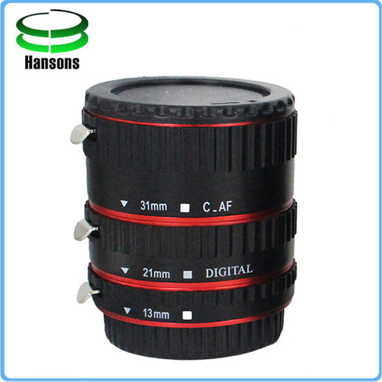 Auto Focus Macro Extension Tube for Canon EOS Ef Ef-S (Red)