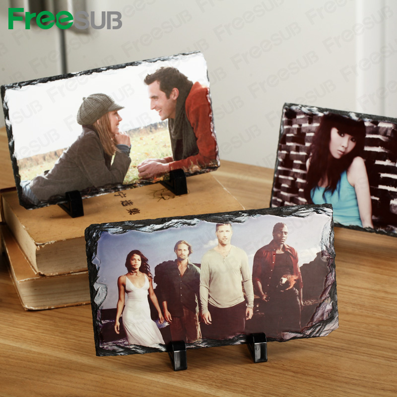 Freesub Hot Sale 15*20cm Rectangle Sublimation Rock Frame for Home Decoration Sh-15