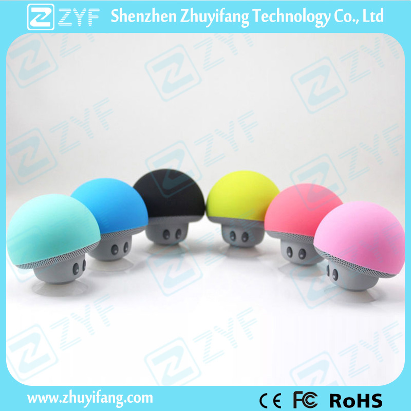 Lovely Mushroom Shape Outdoor Mini Bluetooth Speaker with Suction (ZYF3045)