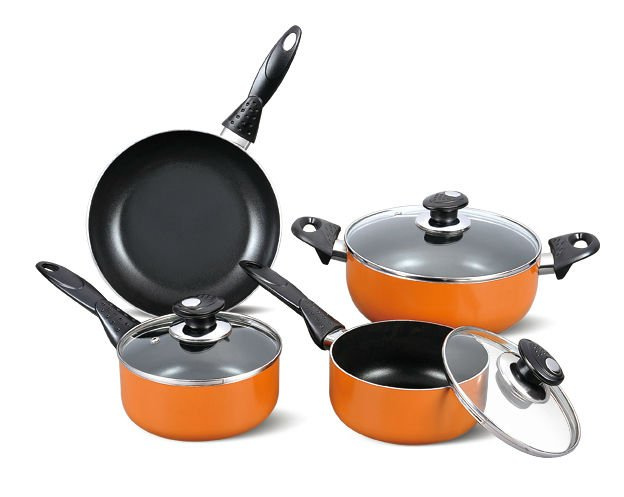 7-PCS Aluminium Non-Stick Induction Cookware