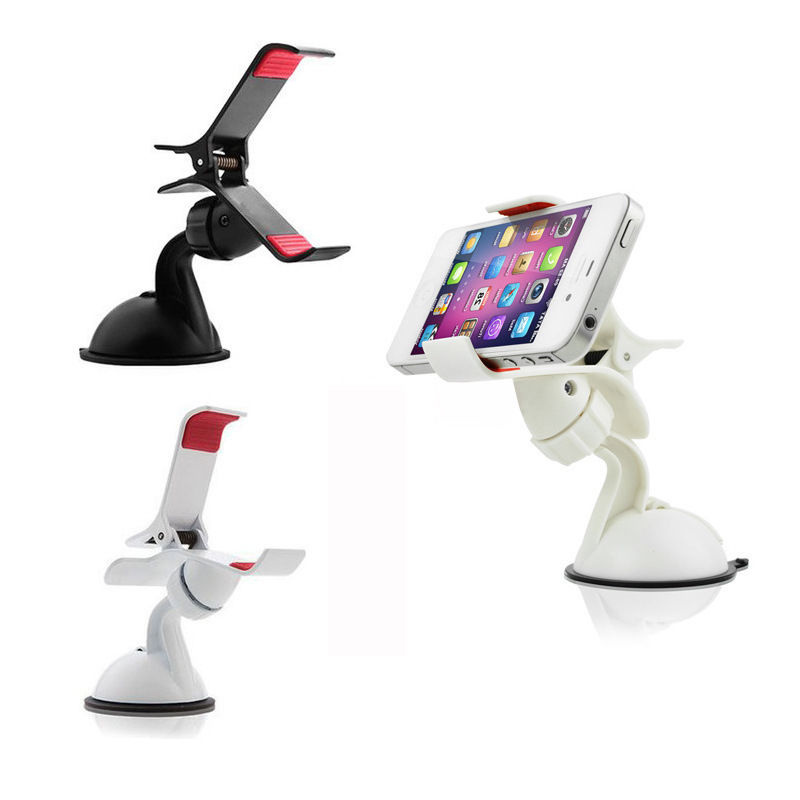 360 Rotating Car Windshield Mount Holder Stand Bracket for Mobile Phone