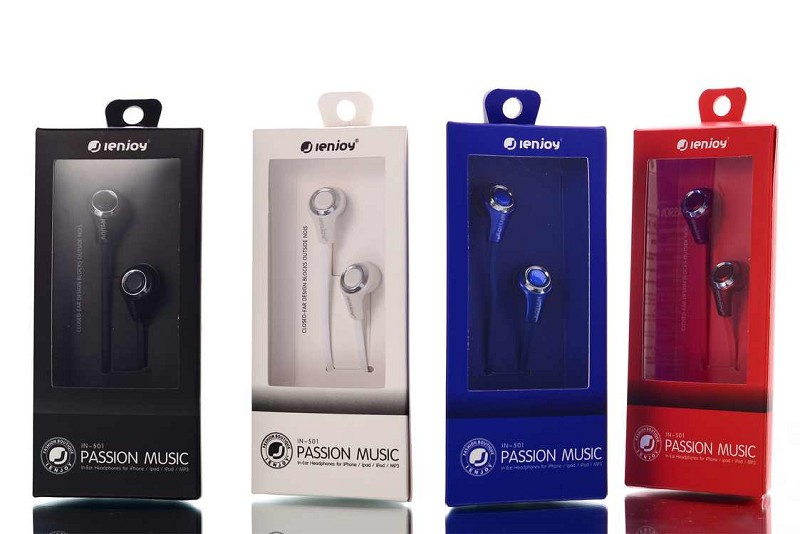 Clear Color Custom Logo Earphone