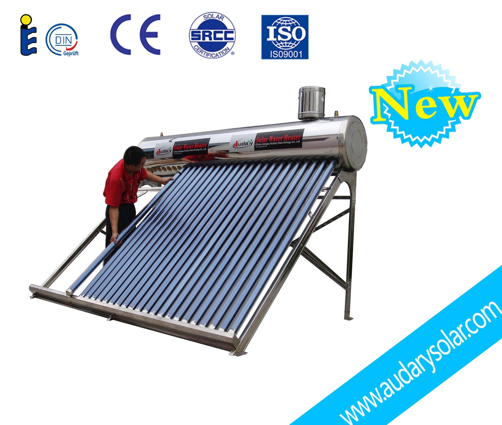 Copper Coil Solar Water Heater