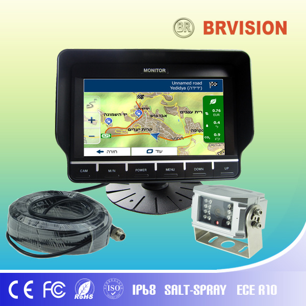 7 Inch GPS Navigation Secruity Monitor System