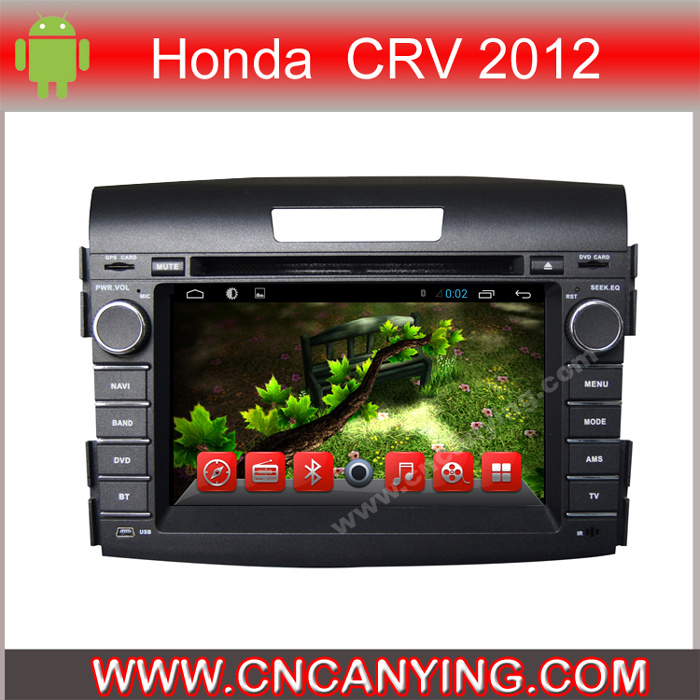 Car DVD Player for Pure Android 4.4 Car DVD Player with A9 CPU Capacitive Touch Screen GPS Bluetooth for Honda CRV 2012 (AD-7129)
