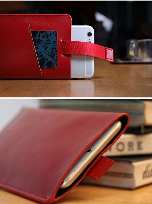 Leather Mobile Phone Accessories Cell Phone Case for iPhone6 or for iPhone6 Plus (BDS-1631)