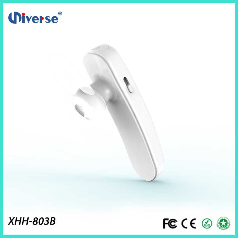 Wireless Mini Bluetooth Sport Headset with HD Voice Technology White