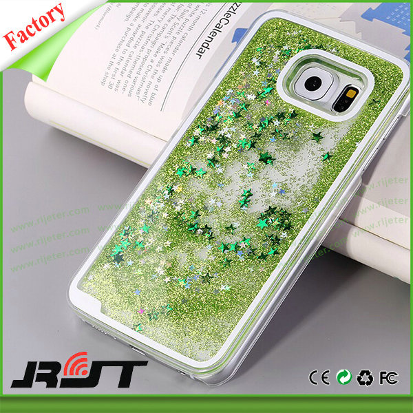 Mobile Phone Accessories Glitter Dynamic Liquid TPU Cell Phone Case for iPhone6 Plus (RJT-0184)
