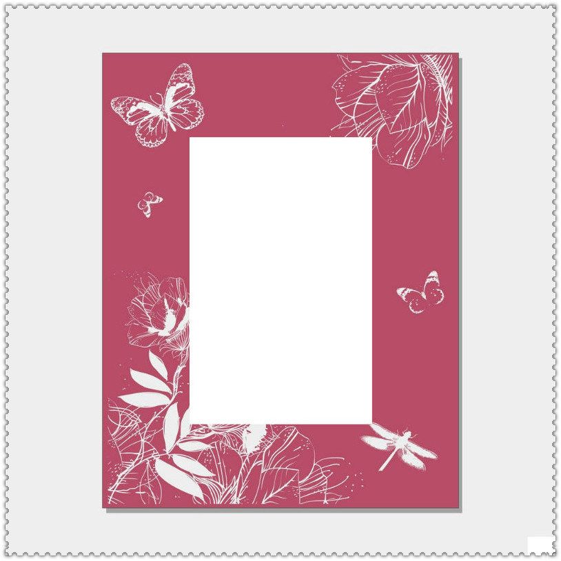 Manufacture Silk Painting Glass Picture Frame for Promotion Gift