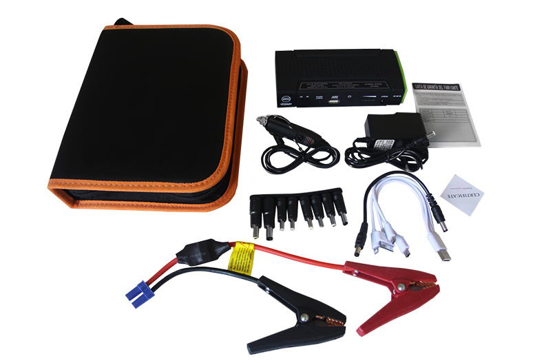 Full Accessories Car Jump Starter 12V 16000mAh Lithium Polymer Battery