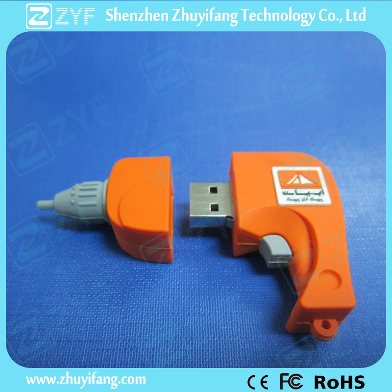 Custom Drill Shape USB Flash Drive with Logo (ZYF1054)