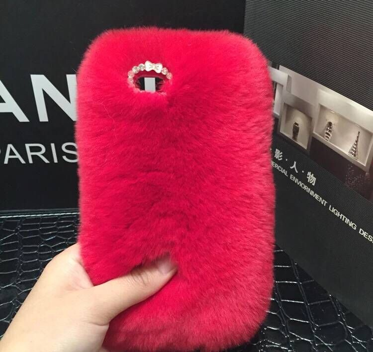 Winter Hot Style Popular Rabbit Hair Mobile Phone Sets