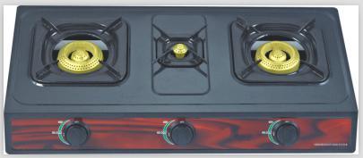 Cold Rolled Sheet Three Burner Table Top Jp-Gc305t Gas Stove