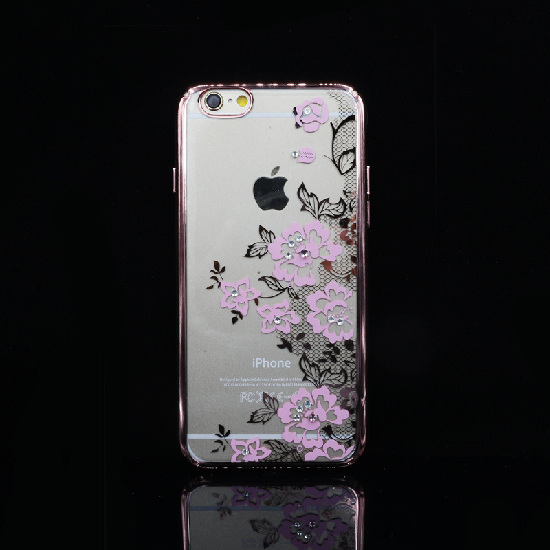 High Quality Silk Print and Electroplating PC Case Mobile Phone Case for iPhone 6/6plus