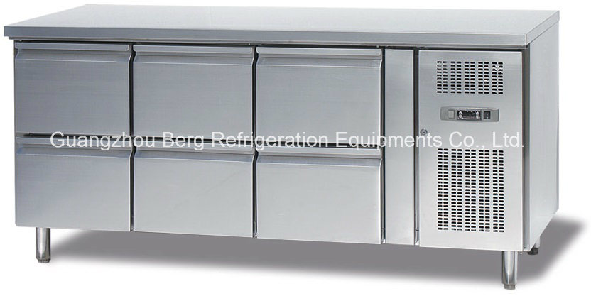 Commercial Stainless Steel Work Bench Refrigerator