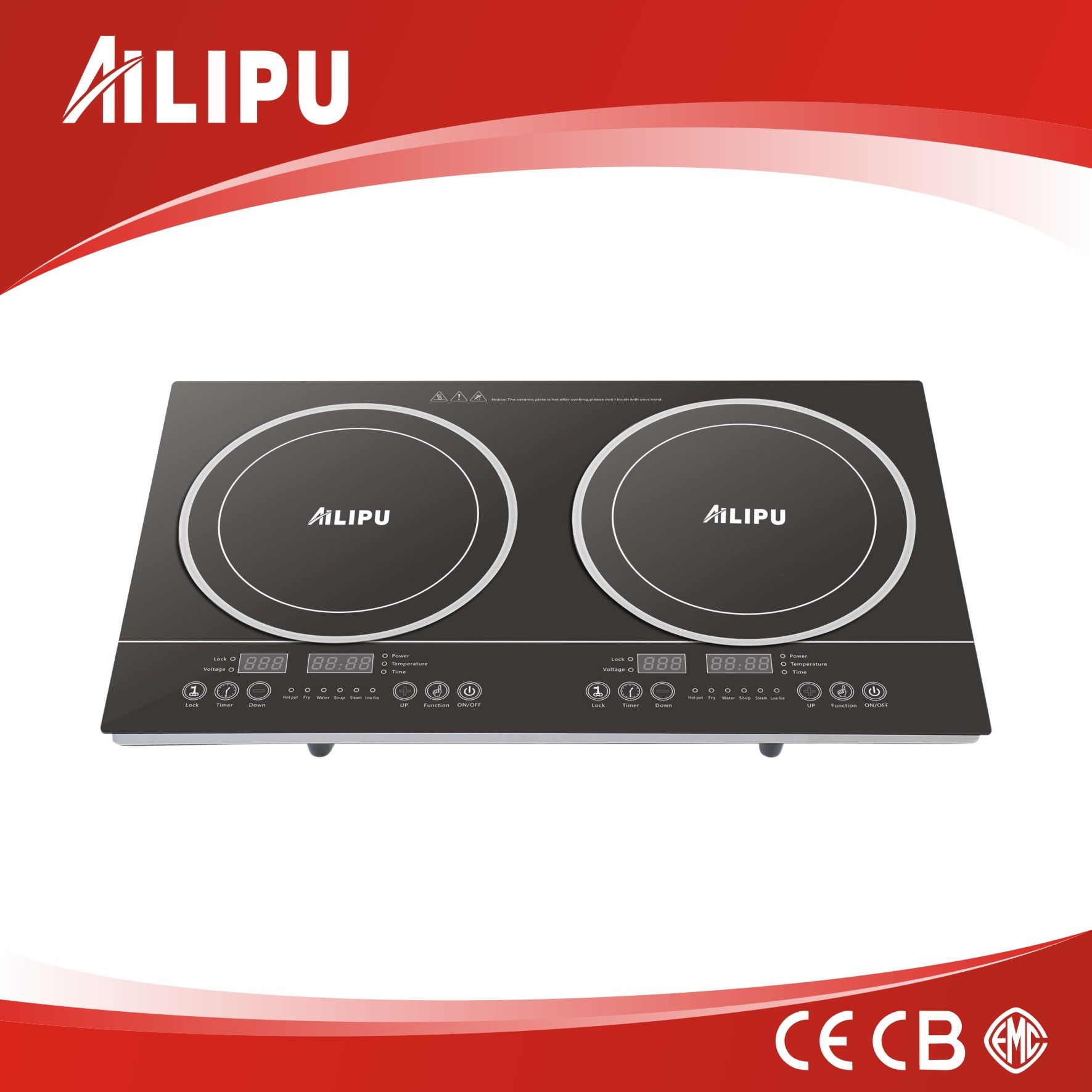 2015 New Model Double Induction Cooker, Induction Stove, Induction Cooktop with Touch Control