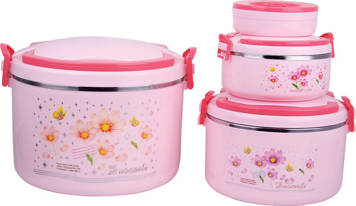 Plastic Food Warmer 4PCS Set