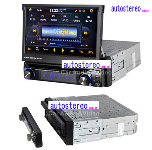 Single One DIN Car Stereo GPS Satnav Car Multimedia Player