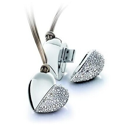 Promotional Heart Jewelry USB Flash Drive