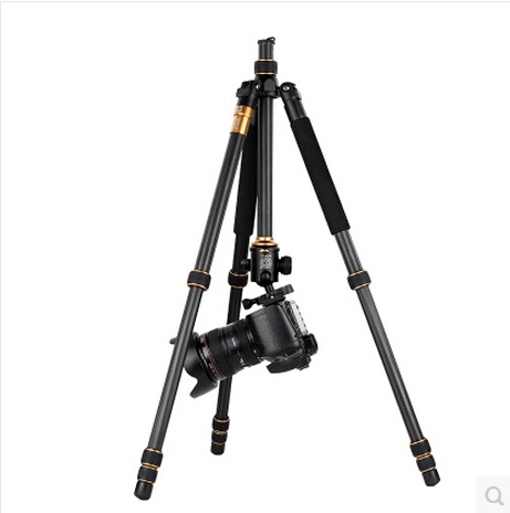 Q999c Hot Selling Digital Camera Tripod Monopod Professional Portable Carbon Fiber SLR Camera Stand