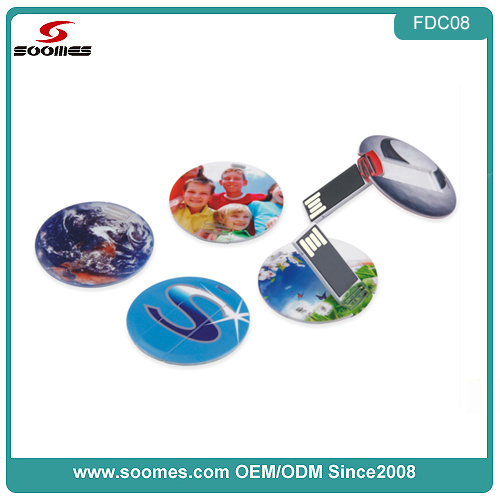 Round Business Card USB Flash Drive