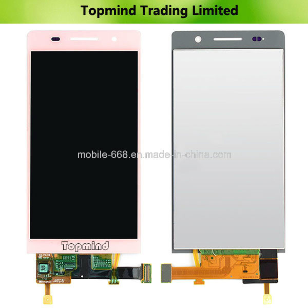 Pink LCD for Huawei Acend P6 LCD Screen with Digitizer Touch