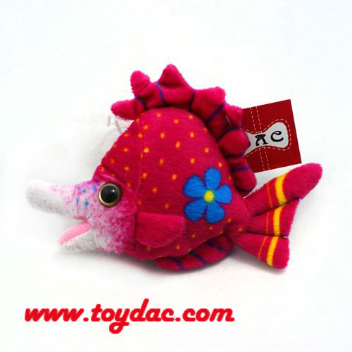 Plush Color Small Fish Key Chain