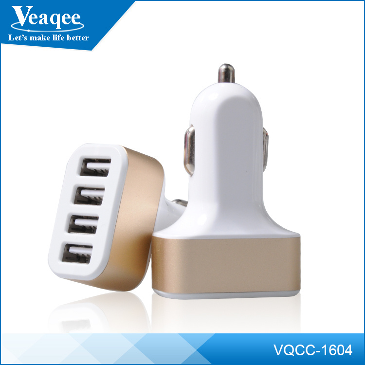 Wholesale 4 Ports USB Input Car Charger for iPhone 6