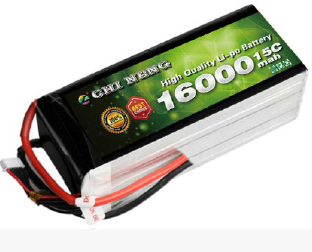 Lithium Polymer Battery 22.2V 16000mAh 15c RC Airplane Battery