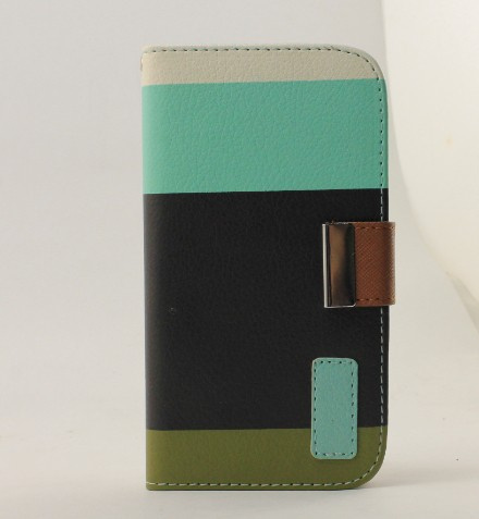 Leather Booklet Mobile Phone Case for Samsung