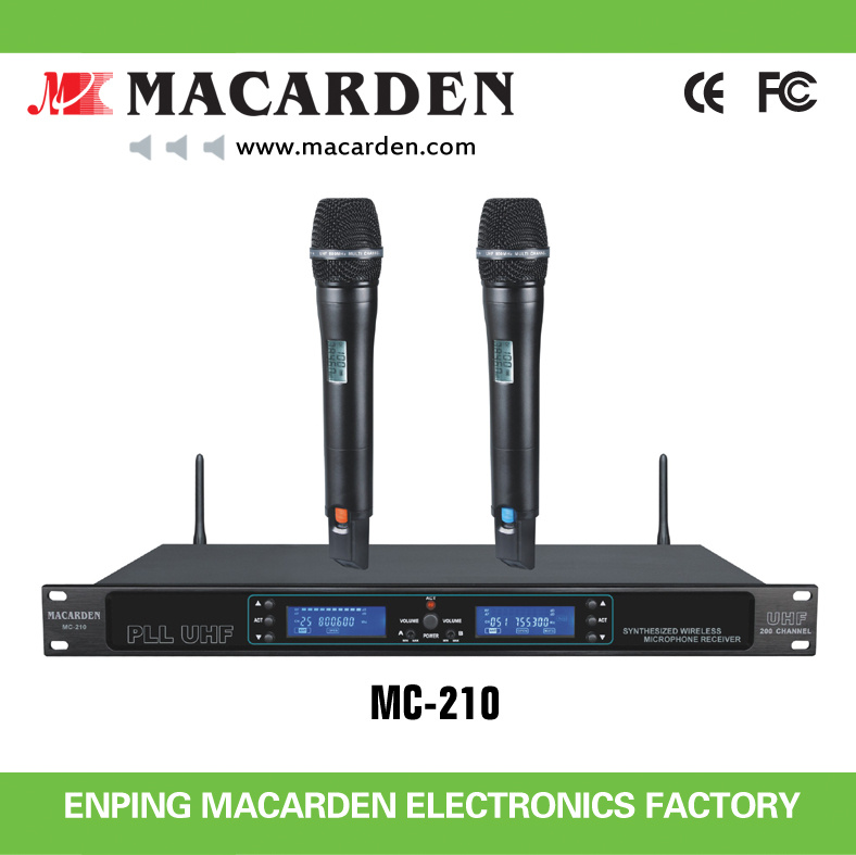 New Design UHF Wireless Microphone (MC-210)