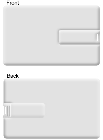 Empty Image Credit Card USB Flash Drive